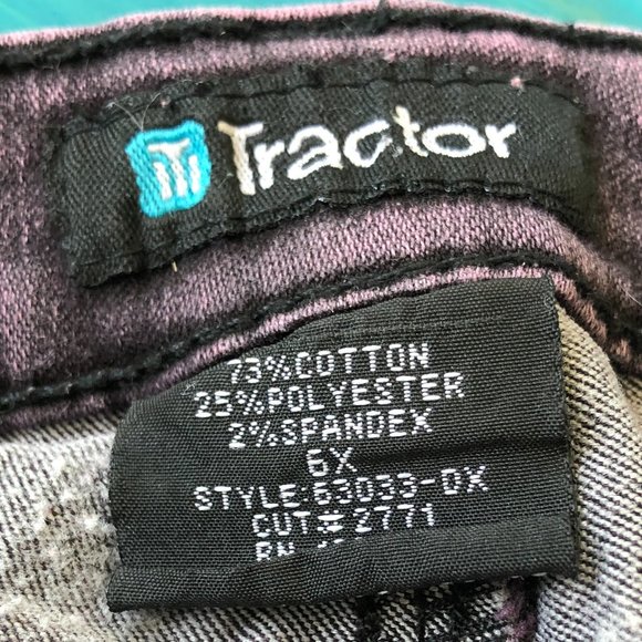 Tractor Girls Pink Acid Washed Jegging Style Jean - Picture 5 of 9